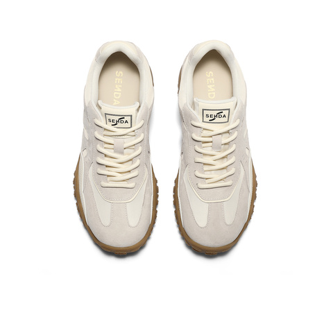 森达阿甘鞋女2025秋新户外德训拼接厚底休闲运动鞋ZTH41CM5