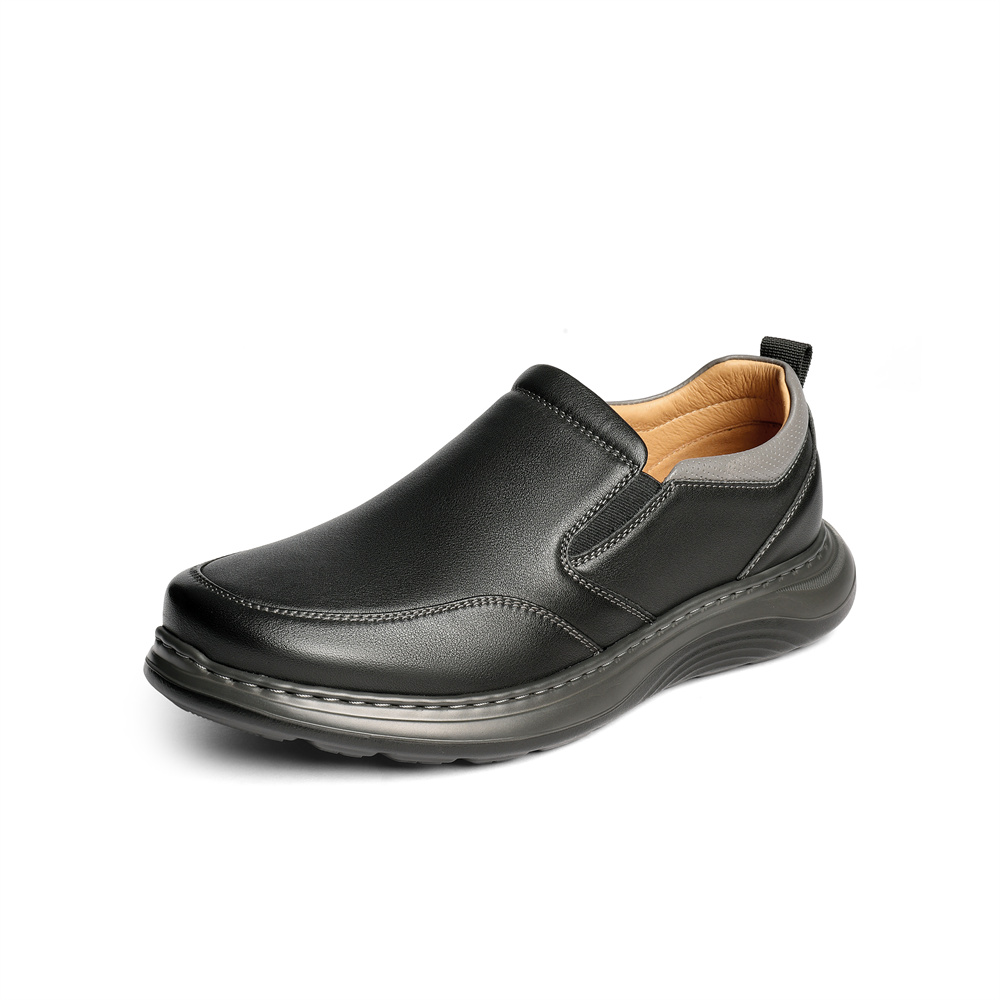 森达休闲皮鞋男2025秋新商场同款轻运动风厚底户外休闲鞋1YJ01CM5