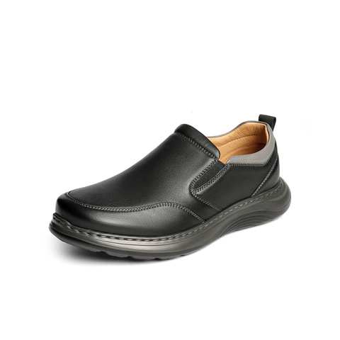 森达休闲皮鞋男2025秋新商场同款轻运动风厚底户外休闲鞋1YJ01CM5