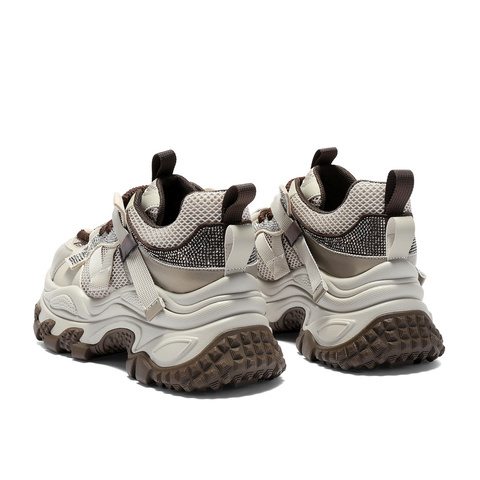 森达网面鞋女款2025秋新商场同款户外厚底休闲老爹鞋XQE01CM5