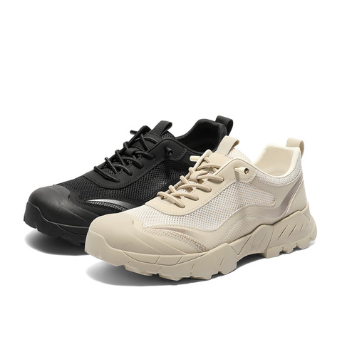 森达健步鞋男2025夏季新款网面透气户外运动厚底休闲鞋DBZ01BM5