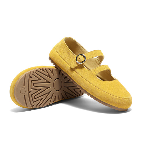 森达勃肯鞋女款2025秋季新款玛丽珍平底休闲鞋ZTH16CQ5