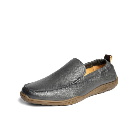 森达休闲皮鞋男2025夏新软面平底休闲单鞋JDZ39BM5