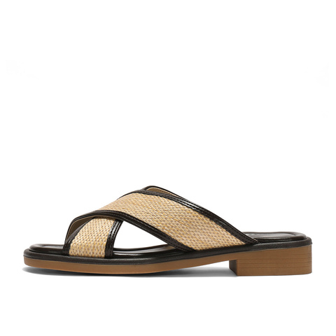 森达一字拖女款2025夏新居家外穿休闲凉拖鞋ZTG66BT5