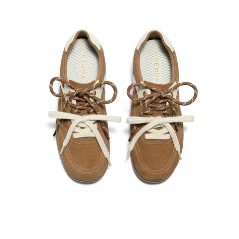 森达德训鞋女款2025秋季新款户外运动风平底阿甘休闲鞋4ZS22CM5