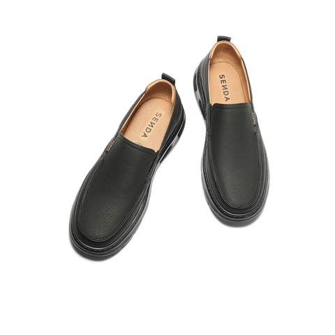 森达休闲皮鞋男2025秋新商场同款厚底运动风休闲鞋K5Z01CM5