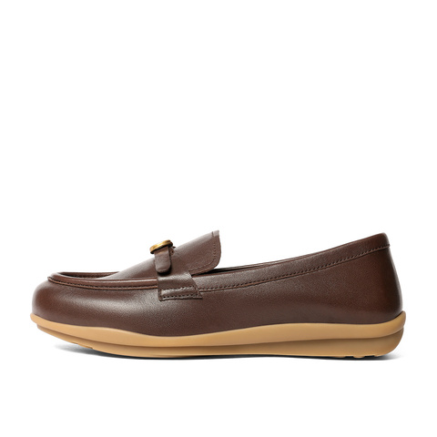 森达乐福鞋女2025秋新商场同款一脚蹬通勤平底单鞋4JP28CA5