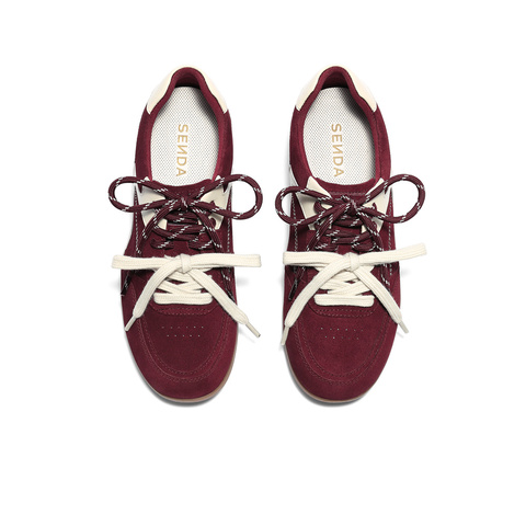 森达德训鞋女款2025秋季新款户外运动风平底阿甘休闲鞋4ZS22CM5