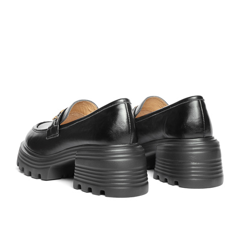 森达乐福鞋女款2025秋季新款商场同款厚底粗高跟单鞋XQN01CA5