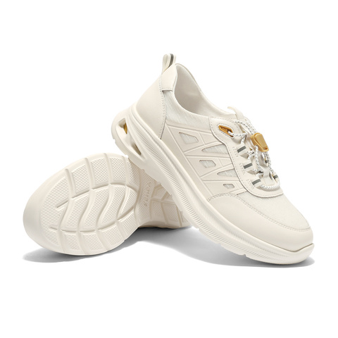 森达健步鞋女2025秋新商场同款户外运动风厚底休闲鞋4ET26CM5