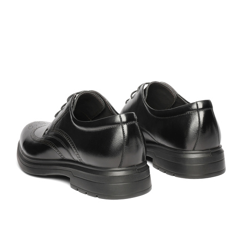 森达正装皮鞋男2025秋新布洛克商务皮鞋JDZ36CM5