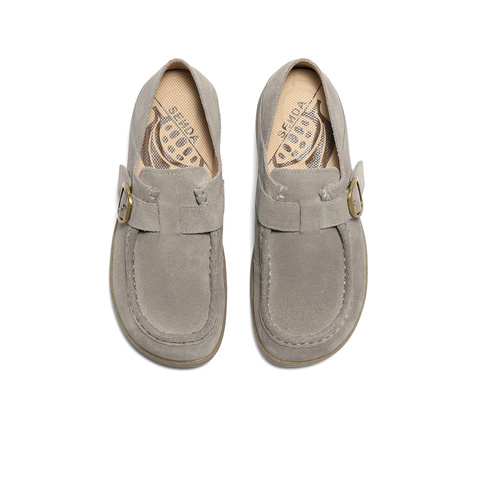 森达袋鼠鞋女款2025秋新商场同款舒适简约平底休闲鞋4URE6CM5