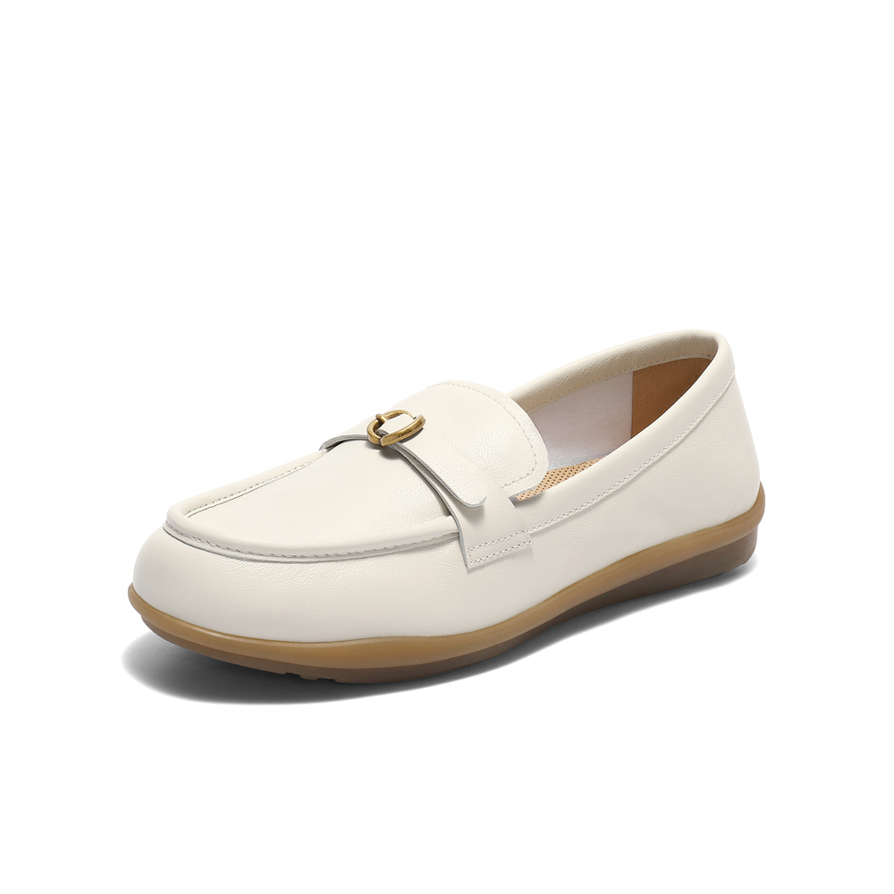 森达乐福鞋女2025秋新商场同款一脚蹬通勤平底单鞋4JP28CA5