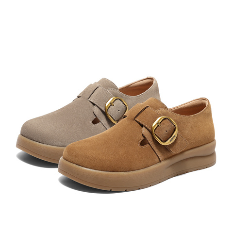 森达勃肯鞋女2025秋季新款商场同款户外厚底休闲鞋4MT20CM5