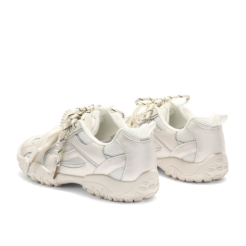 森达网面鞋女款2025秋新户外厚底休闲德训鞋ZTH54CM5