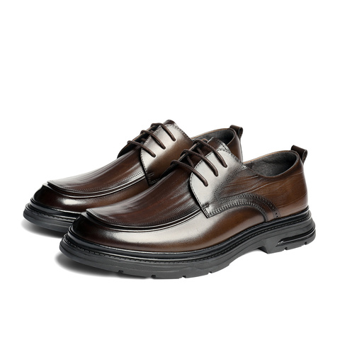 森达正装皮鞋男2025秋新商场同款简约通勤舒适商务鞋1XQ01CM5