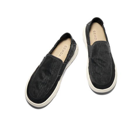 森达布鞋男2025秋新商场同款舒适一脚蹬厚底休闲鞋K6101CM5