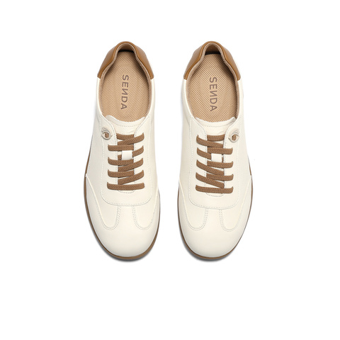 森达德训鞋女2025秋新商场同款简约运动平底休闲鞋4ZS20CM5