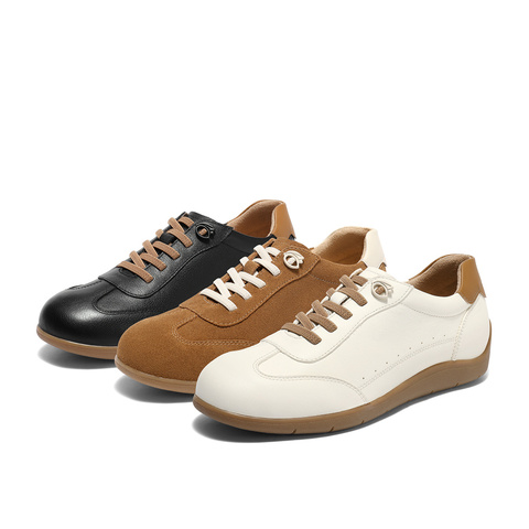 森达德训鞋女2025秋新商场同款简约运动平底休闲鞋4ZS20CM5