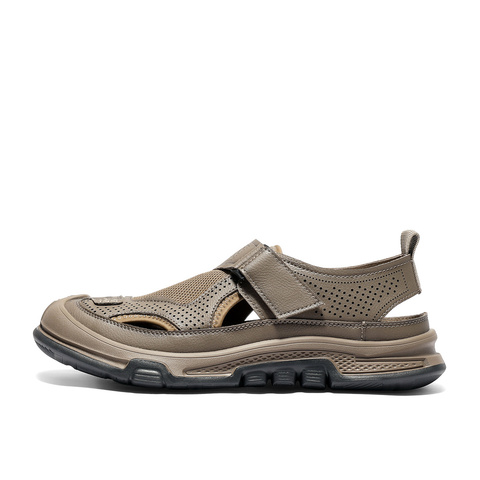 森达运动凉鞋男2025秋新网面透气厚底户外休闲鞋QJ032CM5