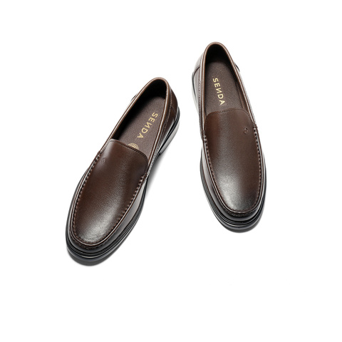 森达正装皮鞋男2025秋新商场同款一脚蹬职场商务皮鞋K5U01CM5