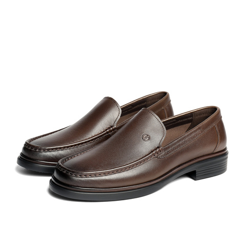 森达正装皮鞋男2025秋新商场同款一脚蹬职场商务皮鞋K5U01CM5