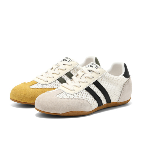 森达网面鞋女2025夏新户外德训拼接舒适休闲板鞋WP028BM5