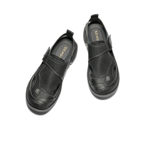 森达运动凉鞋男2025秋新网面透气厚底户外休闲鞋QJ032CM5