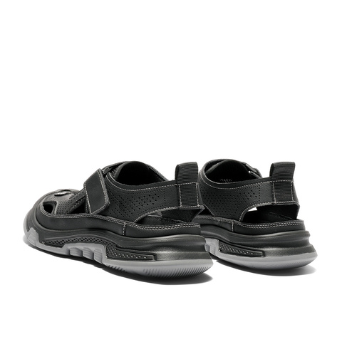 森达运动凉鞋男2025秋新网面透气厚底户外休闲鞋QJ032CM5