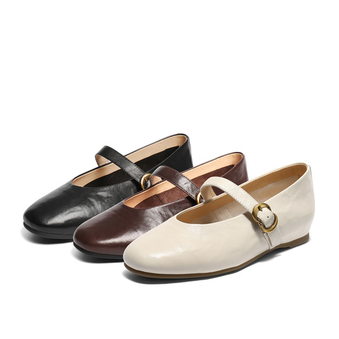 森达玛丽珍鞋女2025秋新商场同款软面增高浅口单鞋XRY01CQ5