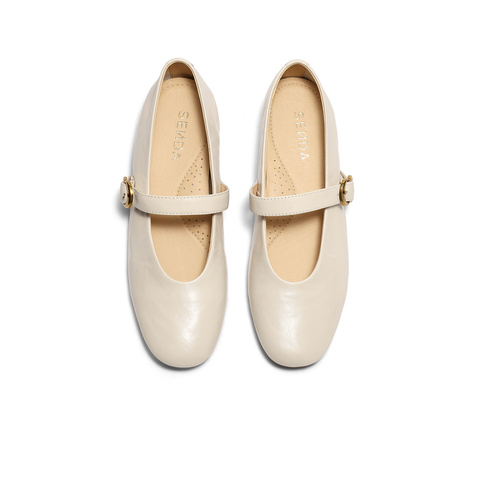 森达玛丽珍鞋女2025秋新商场同款软面增高浅口单鞋XRY01CQ5