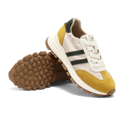 森达阿甘鞋女2025秋新拼接户外厚底德训休闲鞋ZTH59CM5