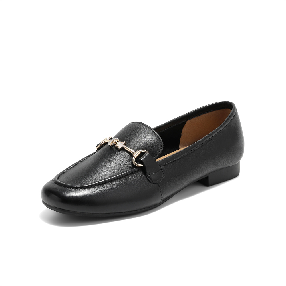 森达乐福鞋女款2025秋新商场同款通勤舒适粗跟单鞋4NT21CA5