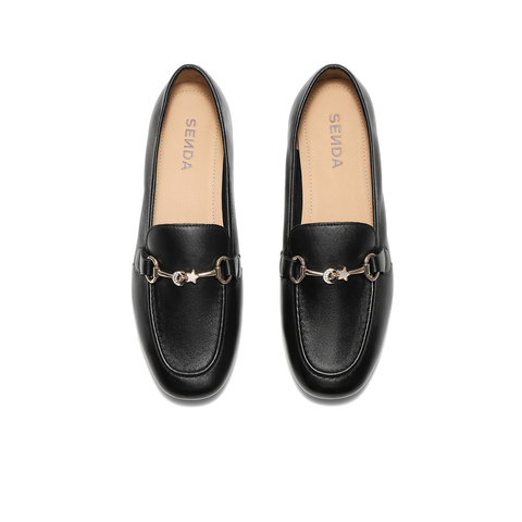 森达乐福鞋女款2025秋新商场同款通勤舒适粗跟单鞋4NT21CA5