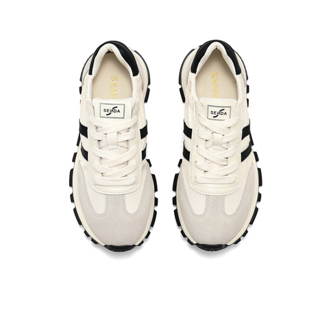 森达阿甘鞋女2025秋新拼接户外厚底德训休闲鞋ZTH59CM5