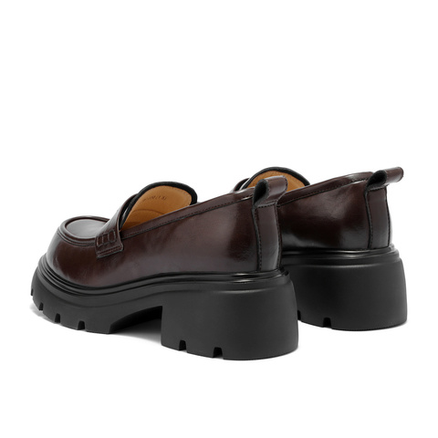 森达乐福鞋女2025秋季新款学院风厚底休闲舒适单鞋ZTH97CA5