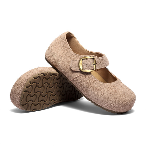 森达勃肯鞋女2025秋季新款舒适软底内增高浅口单鞋ZTH82CQ5