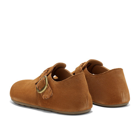 森达勃肯鞋女2025秋季新款简约舒适平底休闲鞋ZTH84CM5