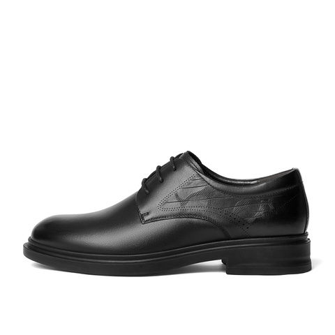 森达正装皮鞋男2025秋新商场同款职场商务皮鞋1QS01CM5