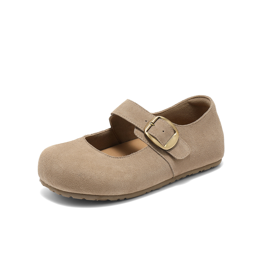 森达勃肯鞋女2025秋季新款舒适软底内增高浅口单鞋ZTH82CQ5