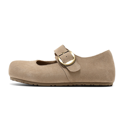 森达勃肯鞋女2025秋季新款舒适软底内增高浅口单鞋ZTH82CQ5