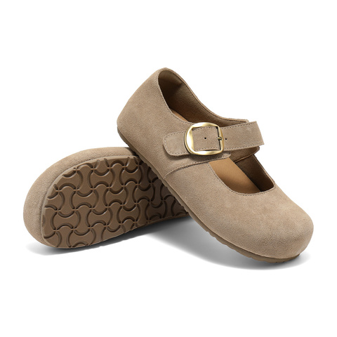 森达勃肯鞋女2025秋季新款舒适软底内增高浅口单鞋ZTH82CQ5