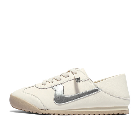 森达德训鞋女款2025夏新运动风休闲小白板鞋WP013BM5