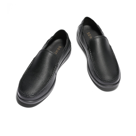 森达休闲皮鞋男2025秋季新款商场同款软面一脚蹬舒适单鞋1VS01CM5