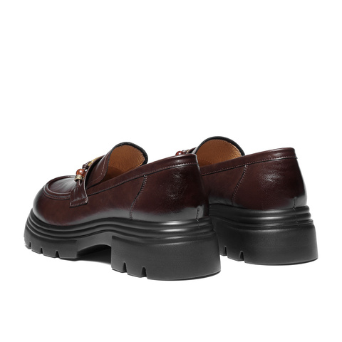 森达乐福鞋女2025秋新商场同款学院风厚底休闲单鞋XUL01CA5