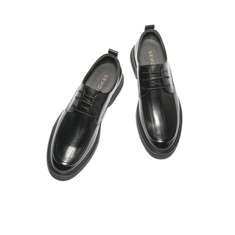 森达正装皮鞋男2025秋新商场同款简约通勤舒适商务鞋1YR01CM5