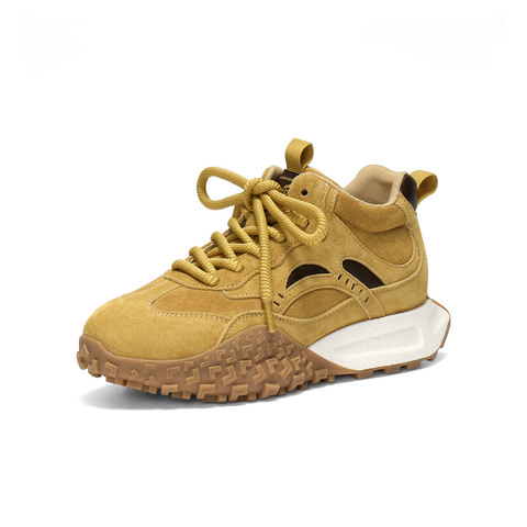 森达高帮鞋女2025冬新商场同款运动休闲阿甘鞋XSV01DD5