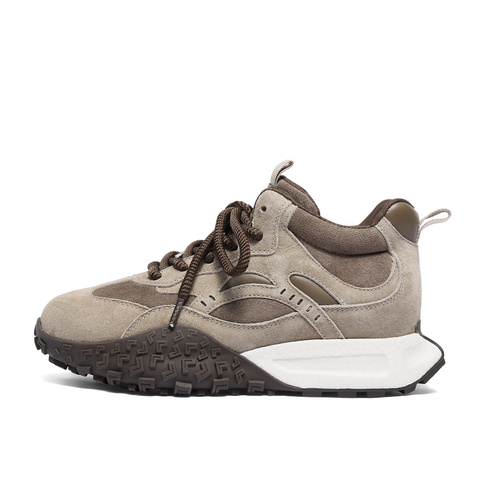 森达高帮鞋女2025冬新商场同款运动休闲阿甘鞋XSV01DD5