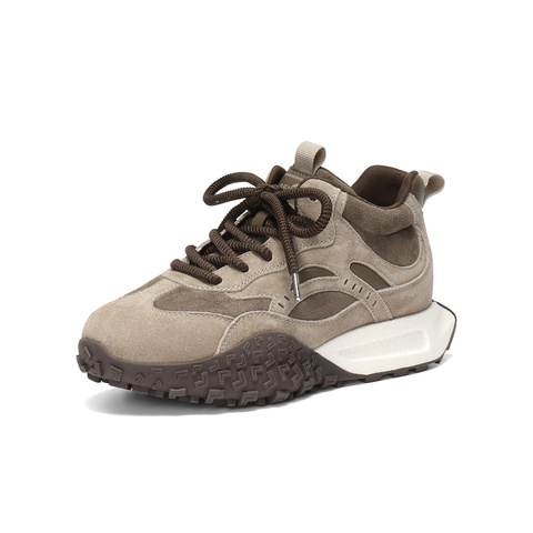 森达高帮鞋女2025冬新商场同款运动休闲阿甘鞋XSV01DD5