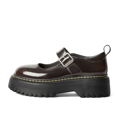 森达玛丽珍鞋女款2025春季新款学院风厚底浅口单鞋ZCC27AQ5